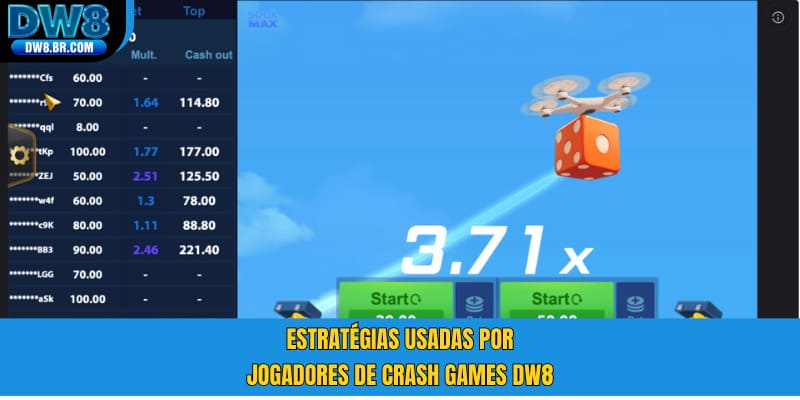 Estratégias usadas por jogadores de Crash Games DW8