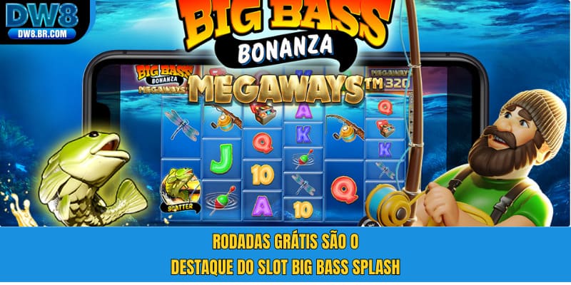 Rodadas grátis são o destaque do Slot Big Bass Splash