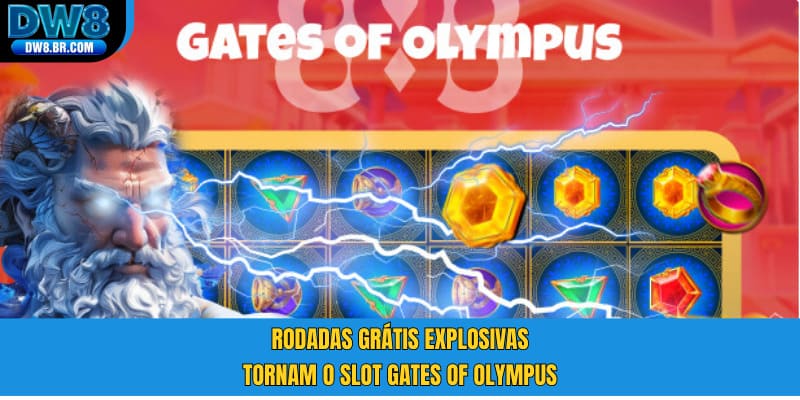 Rodadas grátis explosivas tornam o Slot Gates of Olympus