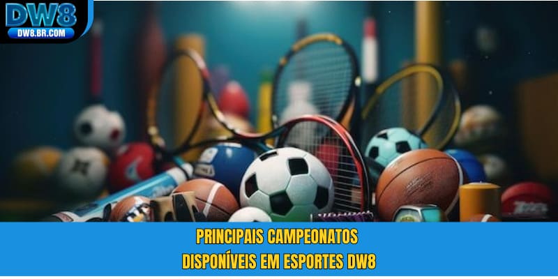 Principais campeonatos disponíveis em Esportes DW8