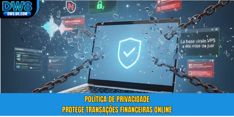 Política de privacidade protege transações financeiras online